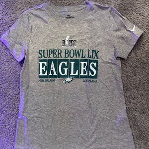 Nike Gray Super Bowl LIX Eagles T-Shirt